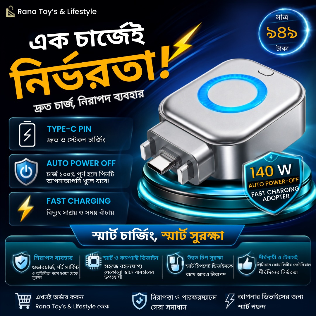 140 W Auto Power-off Fast Charging Adopter image 2