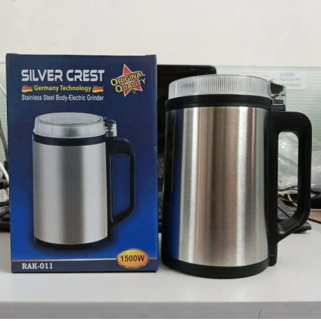 Silver Crest 1500W Stainless Steel Electric Mini Grinder | Powerful Multi-Purpose Dry & Wet Grinder for Kitchen Use image 2