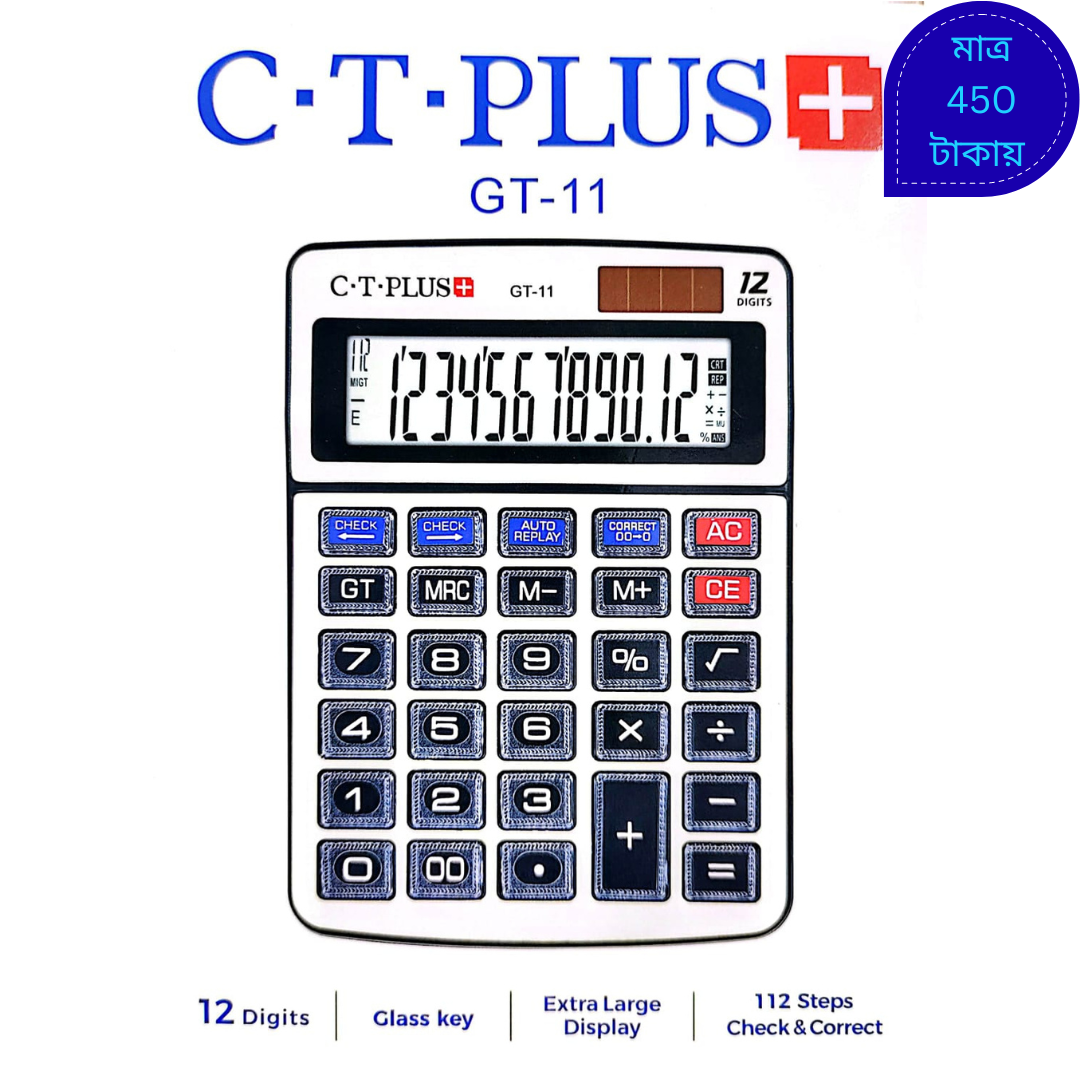 C·T·PLUS+ GT-11 Desktop Calculator image 2